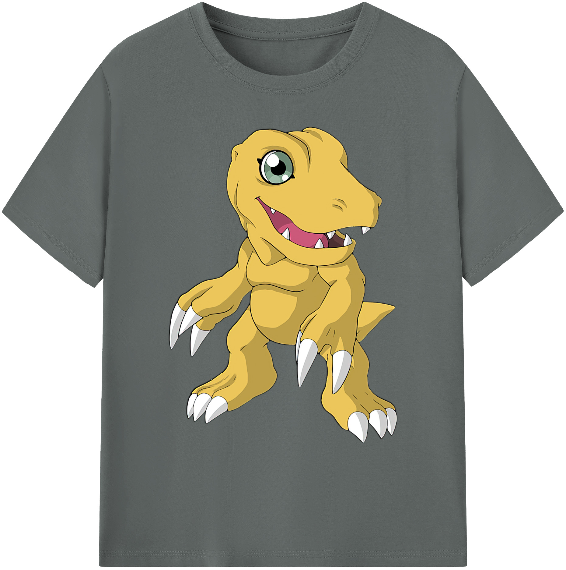 （画像用） Digimon デジタルモンスター/デジモン 綿100％ メンズ半袖Tシャツ｜肌触りやわらか＆通気性